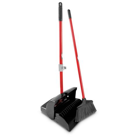 Lobby Dust Pan & Broom (Closed Lid)