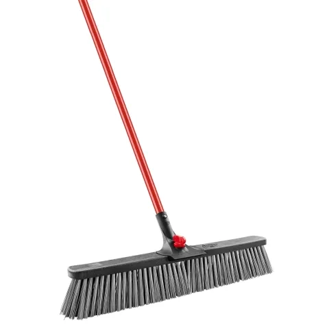 Push broom on white background