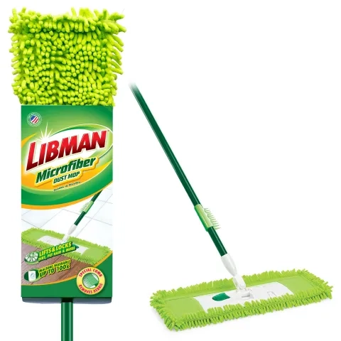 Microfiber Dust Mop in and out of packaging