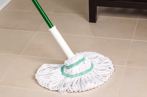 A Libman Tornado mop in action.