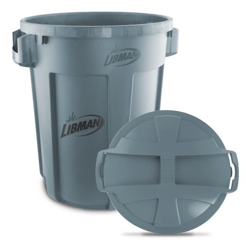 32-Gallon Trash Can with Lid (Green) | Libman
